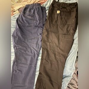 Men’s Scrub Dickies & Carhartt men’s CARGO scrub pant 3XL. GRAY & BLUE -2 pair!
